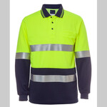 JB's Hi Vis Long Sleeve (D+N) Traditional Polo