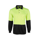 Hi Vis Jacquard Cooldry L/S Polo